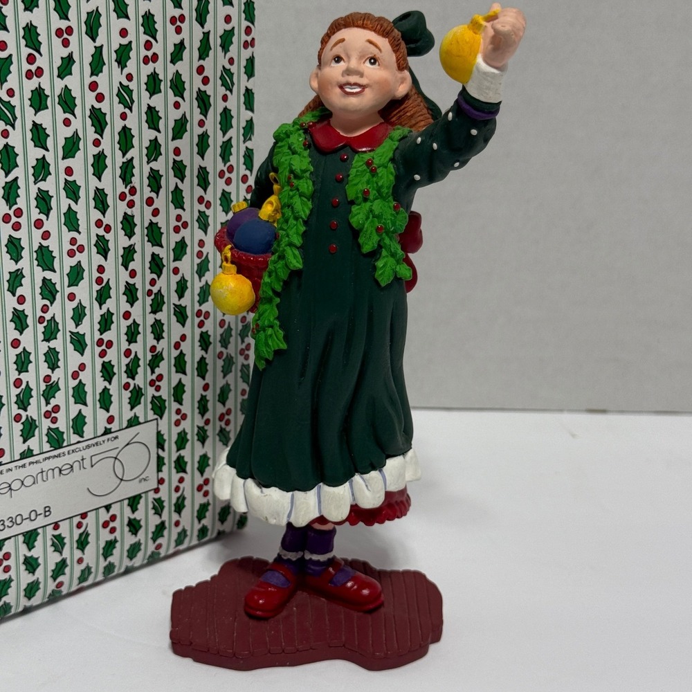 Department 56 Tess Trims the Tree Christmas Figurine Ornament